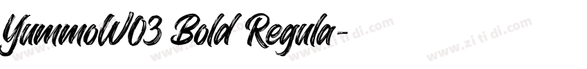 YummoW03 Bold Regula字体转换
